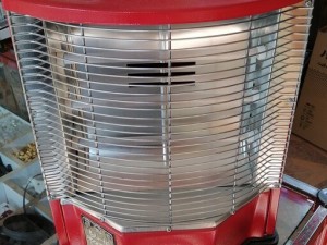بخاری 4 شعله ایستاده ، فن دار ابر استاره  استاندارد (مدل 1500 وات المنت شیشه ای)