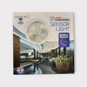 چراغ سقفی سنسور دار فروزش (حبابی سنسور دار 360 درجه طلقی 2 سر پیچ)گارانتی 18 ماه