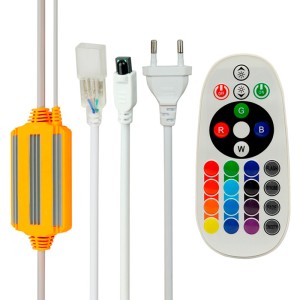 ریموت و رابط فلزی RGB ریسه رنگی (توان روشن کردن 80 متر ریسه)