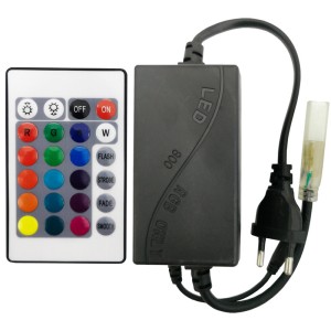 سوکت ریسه RGB 5050 ریموت کنترلی ریسه رنگی SMD LED (مولتی کالر) ریموت RGB