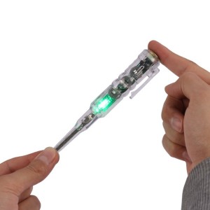 فازیاب آلارم دار مدیا نور (مدل شفاف با صدای آلارم تشخیص فاز) فازمتر بیزر دار چراغدار برند مدیا نور