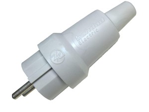 دوشاخه صنعتی بهداد الکتریک مدل ارت دار (دوشاخه لاستیکی سیاری )