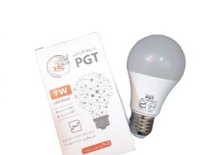 لامپ مهتابی LED حبابی 9 وات پی جی تی PGT
