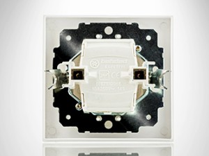 پریز تلفن توکار بهداد الکتریک مدل ورتکس سفید