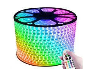 ریسه 16 رنگ مدل RGB 5050 مودی ( ریسه ال ای دی) ریسه شلنگی مولتی کالر 10 متر به همراه ریموت