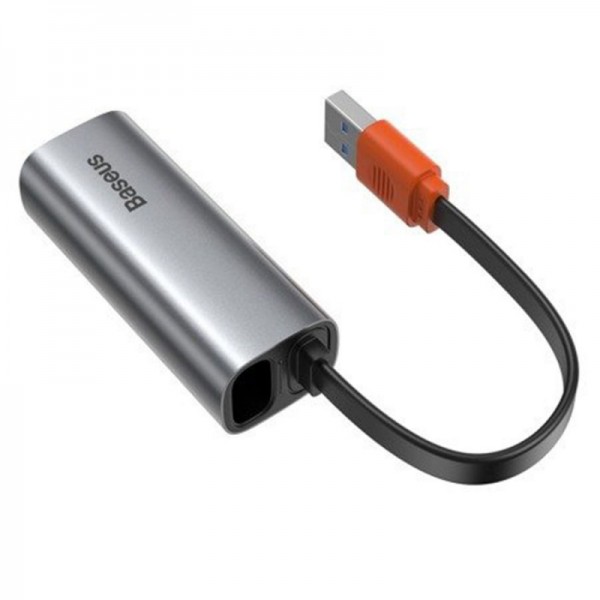 هاب آداپتور بیسوس Baseus Steel Cannon Series USB A Gigabit LAN Adapter