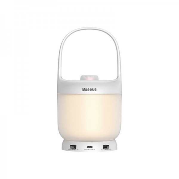 چراغ خواب قابل حمل بیسوس Baseus Moon-white Knob Stepless Dimming Portable Lamp