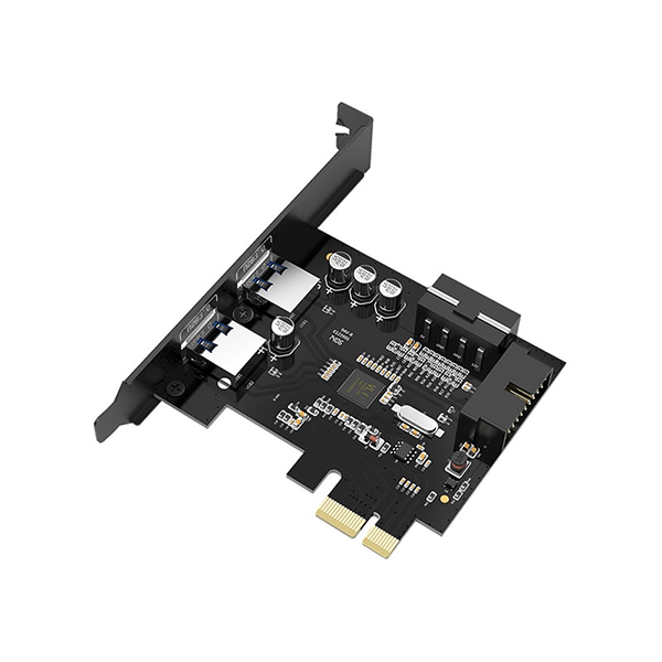 هاب دو پورت اینترنال USB 3.0 اوریکو ORICO PVU3-2O2I 2 Port USB3.0 PCI-E Expansion Card with 1*19 Pin Slot