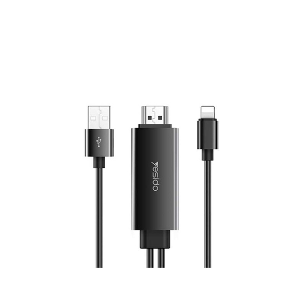 کابل لایتنینگ به اچ دی ام آی یسیدو Yesido HM04 Lightning To HDMI Adapter 1.8m