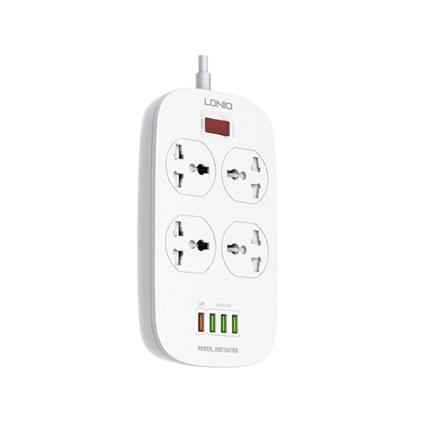 چند راهی 4 سوکت و 4 یو اس بی الدنیو Ldnio SC4407 Power Strip