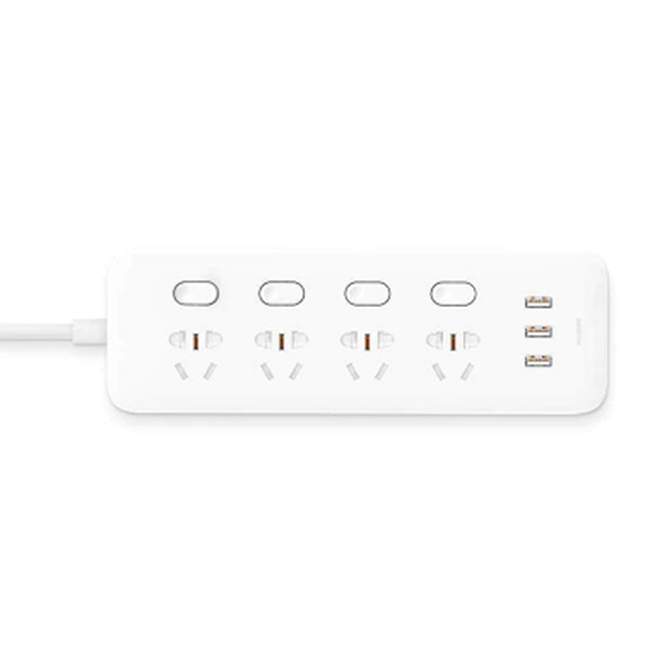 چند راهی و شارژر شیائومی 4 سوکت و 3 یو اس بی Xiaomi Mijia MJSWSKCXB-01QM Power Strip