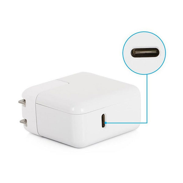 شارژر دیواری اصلی تایپ سی اپل Apple 61W Type-C Power Adapter