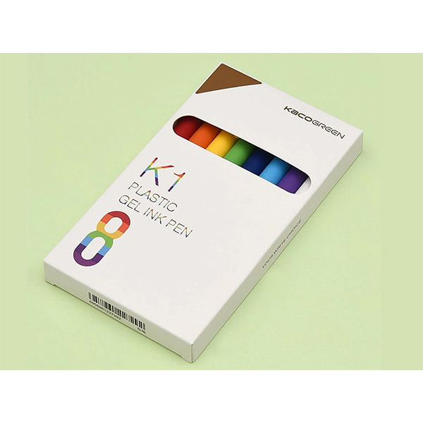 بسته 8 تایی خودکار رنگی شیائومی Xiaomi KACOGREEN K1 plastic gel ink pen 8pcs/box pen 0.5mm