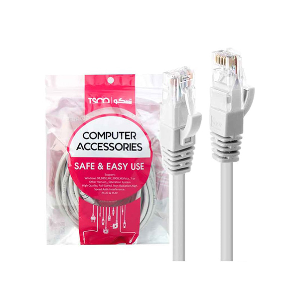 کابل شبکه تسکو TSCO TNC 5100 CAT5 UTP LAN Cable 10m