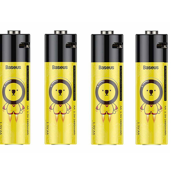 باتری قابل‌شارژ بیسوس Baseus PCWH000311 battery AA 1900mAh Built-in microUSB charging port