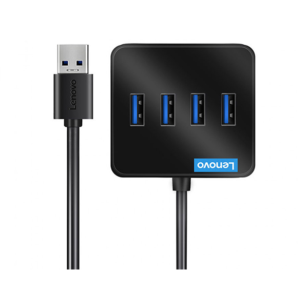 هاب یواس‌بی با 4 پورت و کابل 25 سانتی‌متری لنوو Lenovo Hub USB3.0 to USB3.0 x 4 Adapter A603