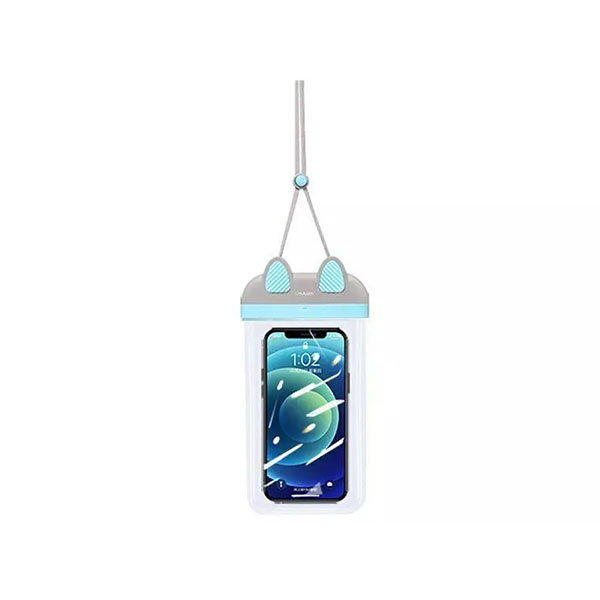 کیف موبایل ضدآب یوسامز USAMS WATERPROOF CASE 7 INCH YD010 BLUE FSD1003