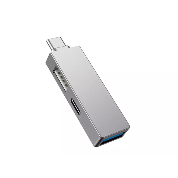 هاب تایپ سی به یو اس بی و تایپ سی ویوو WIWU USB Type-C HUB T02 PRO