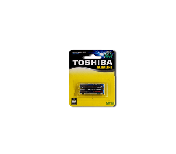 باطری توشیبا 2 عددی نیم قلمی AAA toshiba