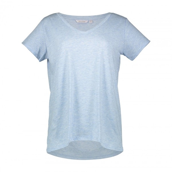 تی شرت یقه هفت زنانه – لاوین رز – آبی