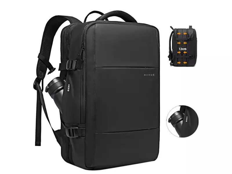 کوله پشتی مسافرتی لپ تاپ 15.5 اینچ یو اس بی دار بنج BANGE BG 1908D 45L Backpack Laptop with Charging Port