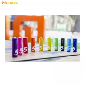 باتری قلمی رنگین کمانی شیائومی Xiaomi Rainbow Zi5 AA 1.5 V Battery Pack Of 10