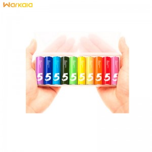 باتری قلمی رنگین کمانی شیائومی Xiaomi Rainbow Zi5 AA 1.5 V Battery Pack Of 10
