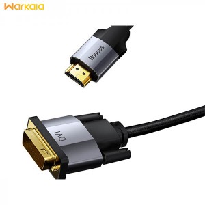 کابل تبدیل اچ دی ام آی به دی وی آی بیسوس Baseus Enjoyment 4K HDMI Male To DVI Male Cable 2m CAKSX-G0G