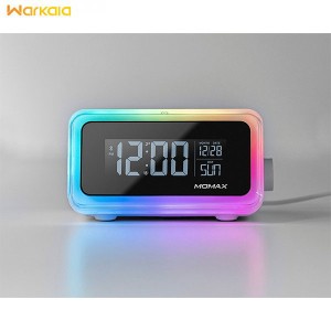 ساعت، اسپیکر و شارژر وایرلس مومکس MOMAX Q.Clock 2 Digital Clock with Wireless Charger QC2EUW