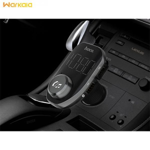 شارژر فندکی با قابلیت پخش موسیقی و تماس هوکو Hoco E45 Car Charger with Wireless FM Transmitter