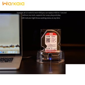 داک هارددیسک اینترنال اوریکو Orico 3.5 inch SATA USB3.0 Hard Drive Dock 6139U3