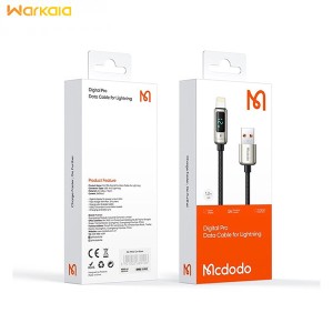 کابل شارژ هوشمند لایتنینگ مک دودو Mcdodo Ca-9941 Digital Display Pro Lightning Cable 1.2M
