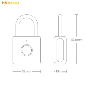 قفل چند منظوره هوشمند شیائومی Xiaomi Youdian Kitty Smart Fingerprint Padlock YD-K1