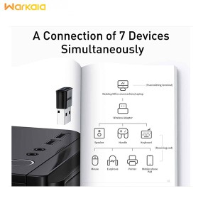 دانگل بلوتوث یواس‌بی بیسوس Baseus Bluetooth Receiver Adapter BA04 ZJBA000001