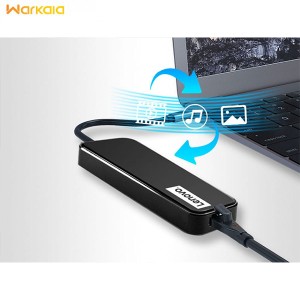 هاب و رم‌ریدر تایپ‌سی با 5 پورت لنوو Lenovo 5 in 1 USB-C HUB HDMI 4K EH05