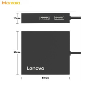 هاب تایپ‌سی 10 پورت لنوو Lenovo 10 In 1 Type-C Adapter Docking Station LX1901