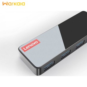 هاب تایپ‌سی با 4 پورت و کابل 15 سانتی‌متری لنوو Lenovo C602 USB-C to 4 x USB3.0 Adapter
