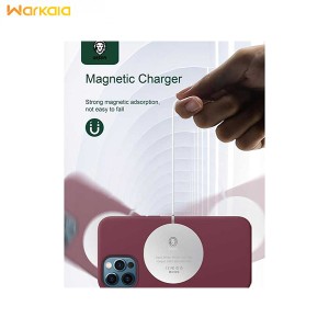 شارژر مگنتی آیفون سری 12 گرین Green iPhone 12 Series Wireless Magnetic Charger 15W