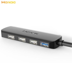 هاب 4 پورت یواس‌بی با کابل 25 سانتی‌متری لنوو Lenovo Youth Edition 4Ports USB3.0 Hub A601