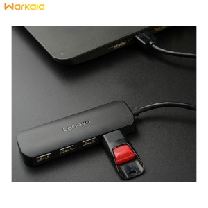 هاب 4 پورت یواس‌بی با کابل 25 سانتی‌متری لنوو Lenovo Youth Edition 4Ports USB3.0 Hub A601