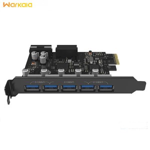 هاب یو اس بی اینترنال 5 پورت اوریکو Orico 5 Port USB3.0 PCI-E Expansion Card PVU3-5O2I-V1