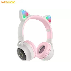 هدفون بلوتوث کودکان هوکو Hoco Headphones W27 Cat ear wireless wired