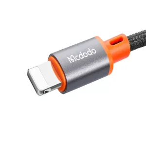 کابل فنری تبدیل لایتنینگ به جک 3.5 میلیمتری مک دودو با طول 1.8متر McDoDo CA-0890 Lightning To DC3.5mm Audio Converter, Castle series