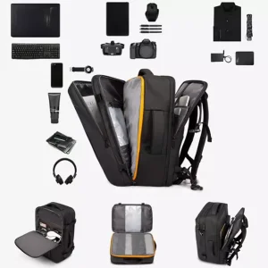 کوله لپ تاپ 15.6 اینچ مسافرتی ضد آب طرح چمدان بنج BANGE BG-1909 Small 35L Backpack Waterproof Traveling Computer Bag