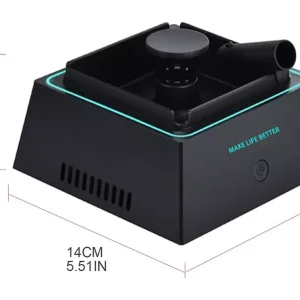 زیرسیگاری تصفیه هوا بدون دود با نور ال‌ای‌دی چند منظوره Smokeless 2 in 1 Air Purifier Ashtray Air Purifier Ashtrays with LED Light