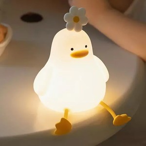 چراغ خواب فانتزی رومیزی شارژی قابل حمل اتاق کودک lamp induction night light playful silicone bedroom LLD-D09