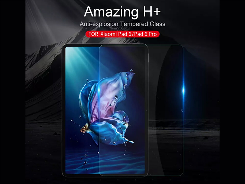 گلس شیشه ای تبلت شیائومی پد 6 و پد 6 پرو نیلکین Nillkin Xiaomi Pad 6/Pad 6 Pro H+ Anti-explosion Tempered Glass
