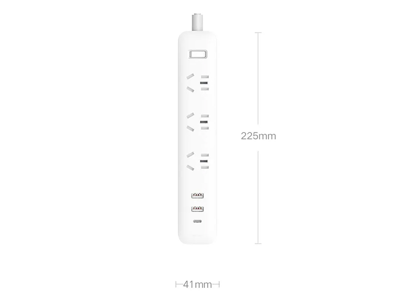 چند راهی 3 سوکت، 2 یو اس بی و 1 تایپ سی شیائومی Xiaomi XMCXB05QMN Power Strip 1Type C 2USB 3 Power Socket