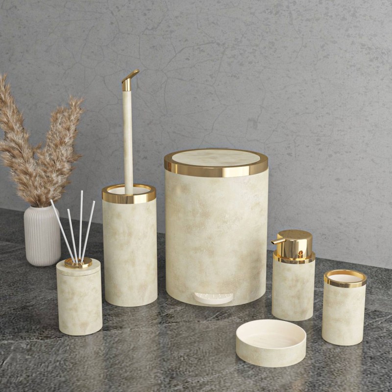 ست بهداشتی پدالی روشا کرم طلایی