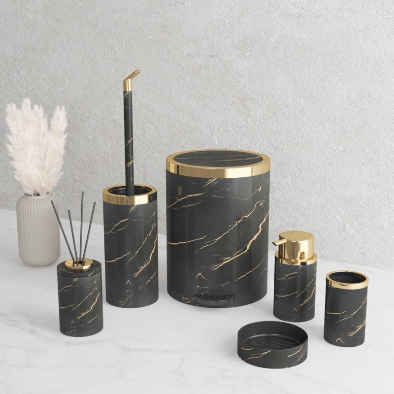 ست بهداشتی پدالی روشا مشکی طلایی